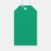 Schöne Liebe Grüner Aufkleber Geschenkanhänger (Rückseite)