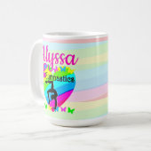SCHÖNE LIEBE GYMNASTICS FÜR DESIGN KAFFEETASSE (Vorderseite Links)