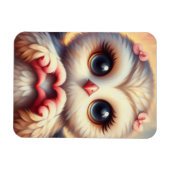 Schöne Liebe Herz Owl Magnet (Horizontal)