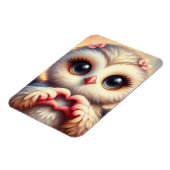 Schöne Liebe Herz Owl Magnet (Linke Seite)