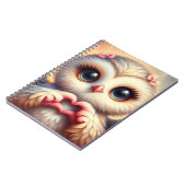 Schöne Liebe Herz Owl Notizblock (Linke Seite)
