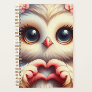 Schöne Liebe Herz Owl Planer