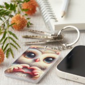 Schöne Liebe Herz Owl Schlüsselanhänger (Vorderseite rechts)