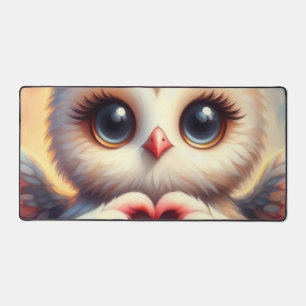 Schöne Liebe Herz Owl Schreibtischunterlage