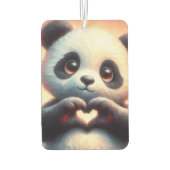 Schöne Liebe Herz Panda Autolufterfrischer (Rückseite)