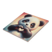 Schöne Liebe Herz Panda Fliese (Seite)