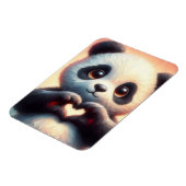 Schöne Liebe Herz Panda Magnet (Linke Seite)