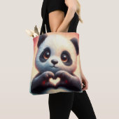 Schöne Liebe Herz Panda Tasche (Von Nahem)