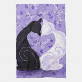 Schöne Liebe - Ihr Foto / Text / Name hinzufügen Geschirrtuch