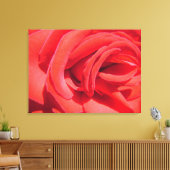 schöne Liebe rote Rose Bild eingepackt Leinwand. Leinwanddruck (Insitu (Wohnzimmer))