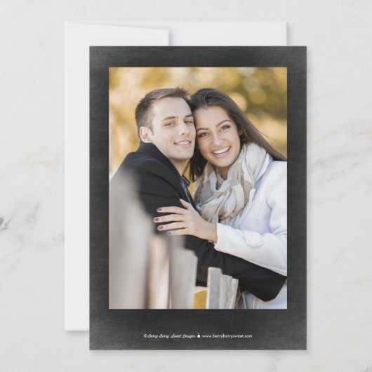 Schöne Liebe Save the Date Karte (Rückseite)