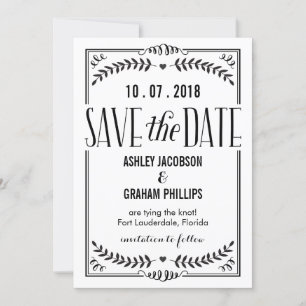 Schöne Liebe Save the Date Karte