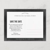 Schöne Liebe Save the Date Postkarte (Rückseite)