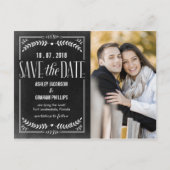 Schöne Liebe Save the Date Postkarte (Vorderseite)