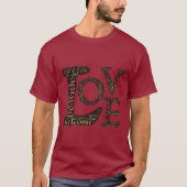 Schöne LIEBE WordArt - Verbreitung von Liebe und M T-Shirt (Vorderseite)