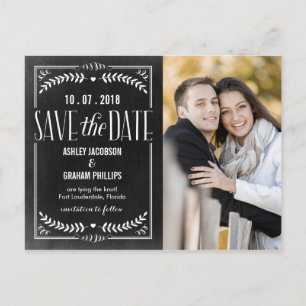 Schöne Liebes-Save-The-Date-Postkarte Ankündigungspostkarte