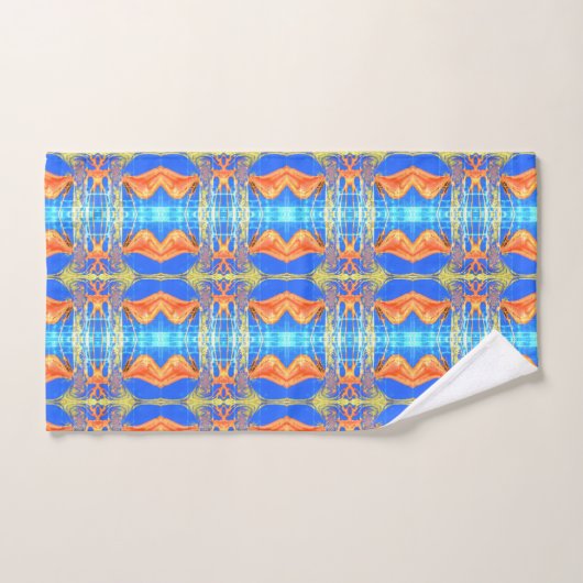 Schöne, liebevoll afrikanische Tribal Print Vektor Badhandtuch Set (Handtuch)
