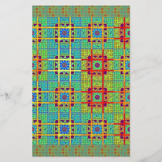 Schöne, liebevoll gestaltete Maya-Ethan Print Vekt Briefpapier (Vorderseite)