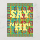 Schöne, liebevoll gestaltete Maya-Ethan Print Vekt Postkarte (Vorderseite)