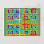 Schöne, liebevoll gestaltete Maya-Ethan Print Vekt Postkarte (Vorderseite)