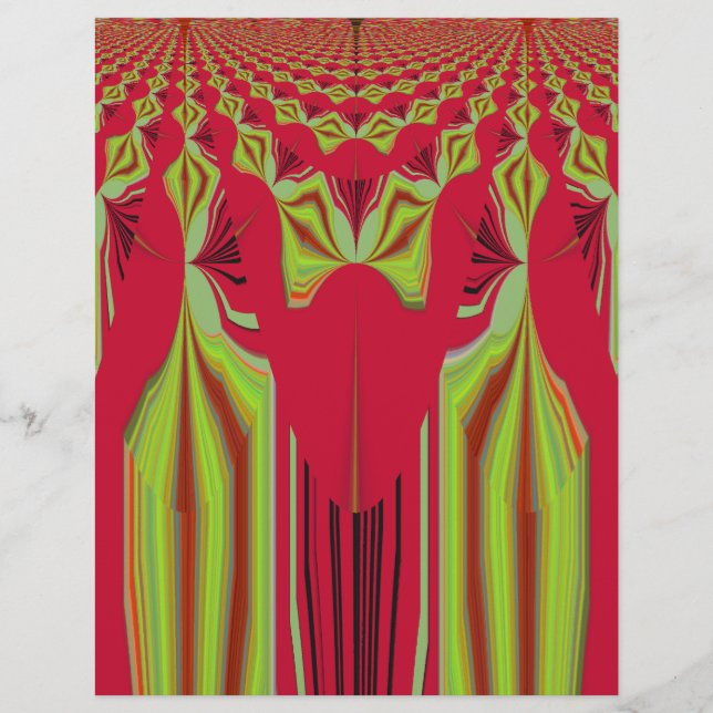 Schöne, liebevoll rote und gelbe afrikanische Trib (Vorderseite)