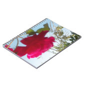 Schöne, liebevolle Rose des Himmeles: Rot gegen Bl Notizblock (Linke Seite)