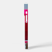 Schöne, liebevolle Rose Rot gegen Blau Case-Mate iPhone Hülle (Rückseite / Links)