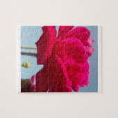 Schöne, liebevolle Rose Rot gegen Blau Puzzle (Horizontal)
