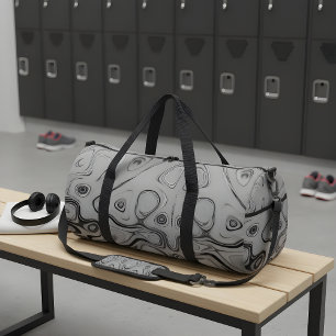 Schöne Liebliche Aschgraue Textur Farb-Kunst Druck Duffle Bag