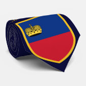 Schöne Liechtenstein-Flagge Krawatte (Gerollt)