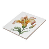 Schöne Liege Vintage botanische Keramik Tile Fliese (Seite)