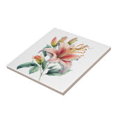 Schöne Liege Vintage botanische Keramik Tile Fliese (Seite)