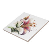 Schöne Liege Vintage botanische Keramik Tile Fliese (Seite)