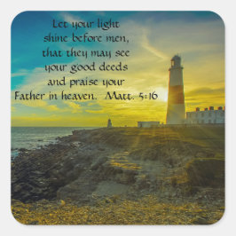 Schöne Lighthouse Bibel Verse Sticker