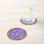 Schöne Lila Agate Drinks Untersetzer (Vor Ort)