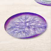 Schöne Lila Agate Drinks Untersetzer (Angewinkelt)