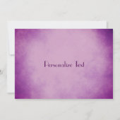 Schöne lila Aquarellblüte Dankeskarte (Rückseite)