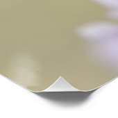 Schöne Lila Blume blüht floral Poster (Ecke)