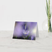 Schöne Lila Blume Danke Karte (Vorderseite)