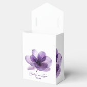 Schöne Lila Blume Hochzeit Geschenkschachtel (Geöffnet)