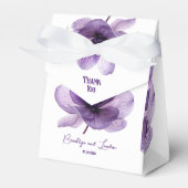 Schöne Lila Blume Hochzeit Geschenkschachtel (Vorderseite)