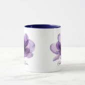 Schöne Lila Blume Hochzeit Tasse (Zentrum)