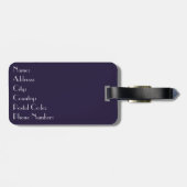 Schöne lila Blume in der Nähe Gepäckanhänger (Rückseite horizontal)