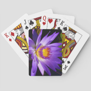 Schöne Lila Blume Kartenspiel Spielkarten