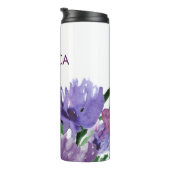 Schöne Lila Blume mit Namen Thermosbecher (Nach rechts gedreht)