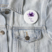 Schöne Lila Blume Mutter der Braut Button (Beispiel)
