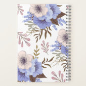 Schöne Lila Blume Notizblock (Rückseite)