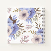 Schöne Lila Blume Notizblock (Rückseite)