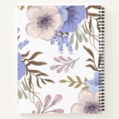 Schöne Lila Blume Notizblock (Rückseite)