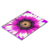 Schöne lila Blume Notizblock (Linke Seite)